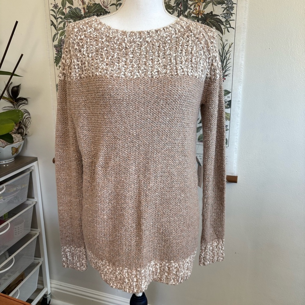 NWT Fate Cozy Tan Sweater Small